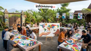 Kontributor Google Maps Jawa-Bali Merayakan Hari Persahabatan Internasional dengan Lukisan di Malang