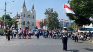 Merah Putihkan Jalanan Bersama Ratusan Riders se-Malang Raya