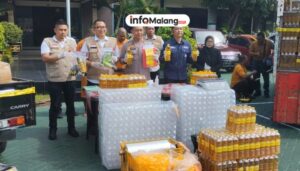 Kolaborasi Polri dan Pertanian, HKTI Malang Bagikan 120 Liter Minyak Goreng Gratis di Hadapan Pejabat Tinggi