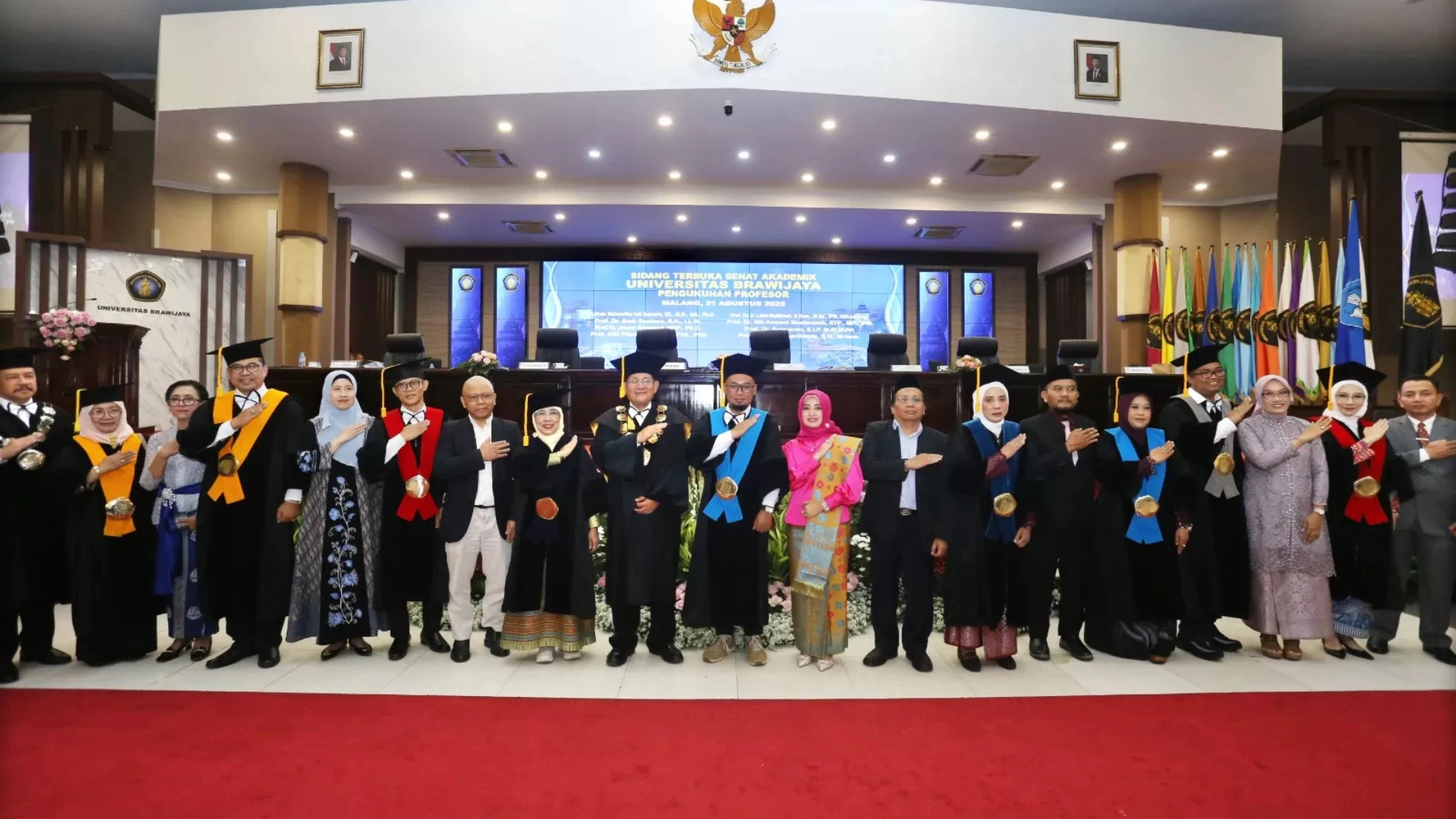 UB Resmikan Delapan Profesor Baru, Total Guru Besar Kini Mencapai 439