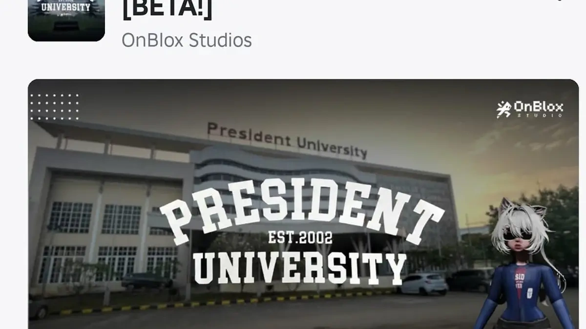 President University Hadirkan Mata Kuliah Berbasis Roblox, Rektor Siap Mabar Bareng Mahasiswa