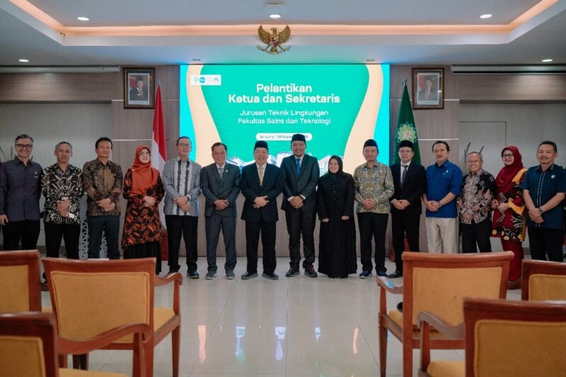 Rektor UIN Bandung Perkuat FST, Pimpinan Jurusan Teknik Lingkungan Resmi Dilantik