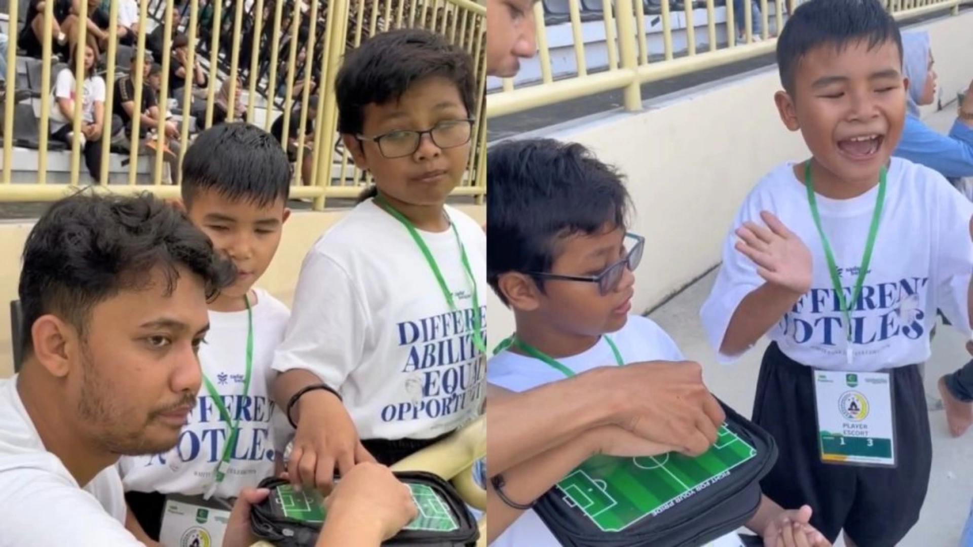 Momen Haru di Maguwoharjo: “Teman Bisik” Dampingi Anak Difabel Nikmati Laga PSS Sleman vs Kendal Tornado FC