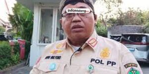 Satpol PP Kota Malang Imbau Pelanggar Perda di Jalan Surabaya