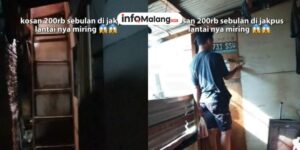 Lantainya Miring, Pria Ini Perlihatkan Kondisi Kos-Kosan Rp 200 Ribu/Bulan di Daerah Jakarta Pusat
