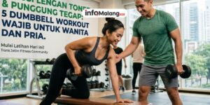 Solusi Lengan Toned dan Punggung Tegap, 5 Dumbbell Workout Wajib untuk Wanita dan Pria
