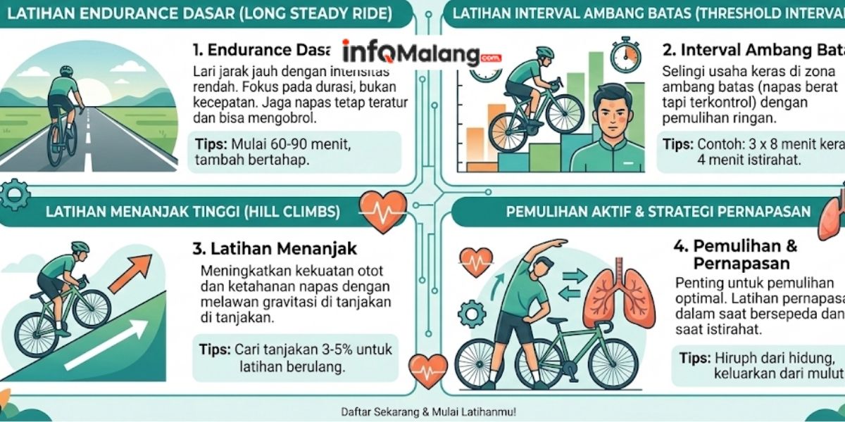 Tingkatkan Jarak Tempuh Drastis, 4 Program Latihan Sepeda Terbaik untuk Stamina dan Ketahanan Napas Pemula