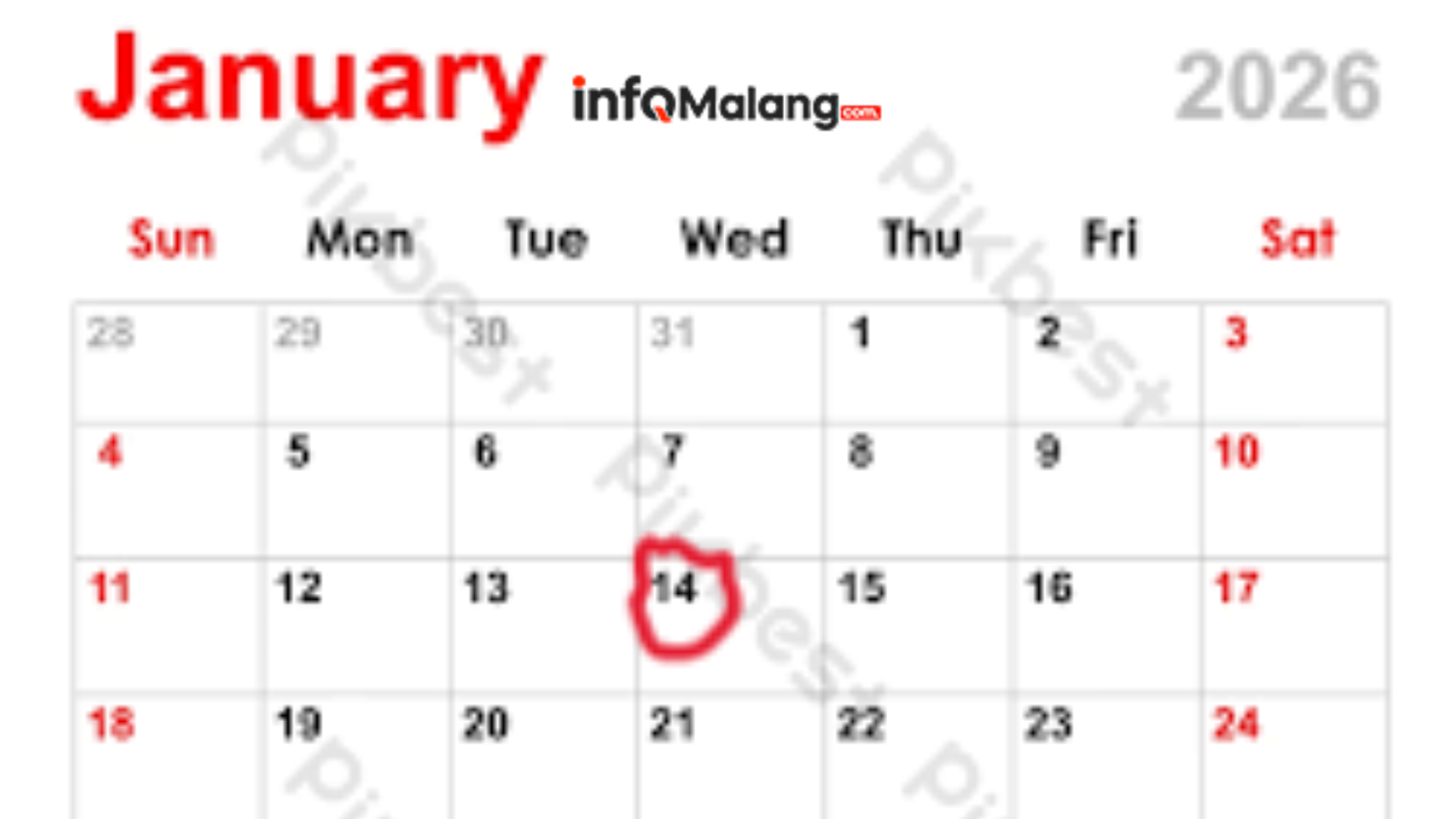 Cek Weton 14 Januari 2026, Rabu Legi dan Neptu