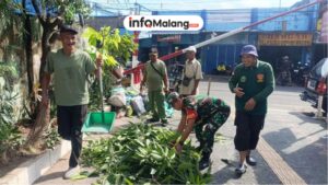 Solid! Babinsa dan Warga Sukoharjo Gelar Kerja Bakti Dukung 3 Program Green House Lingkungan