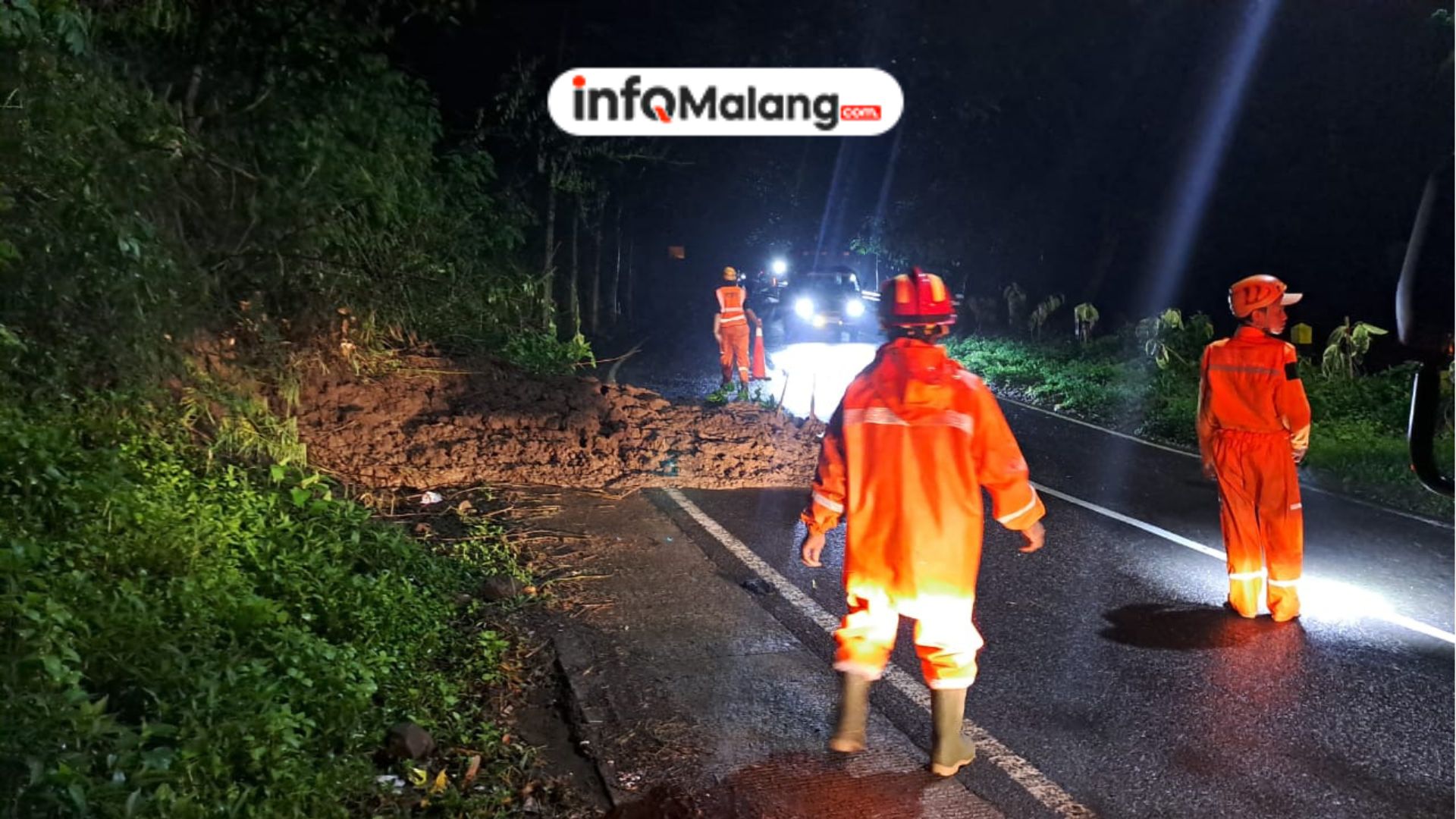 Fatal! Tanah Longsor Tutup Jalur Batu–Kediri Usai Hujan Deras