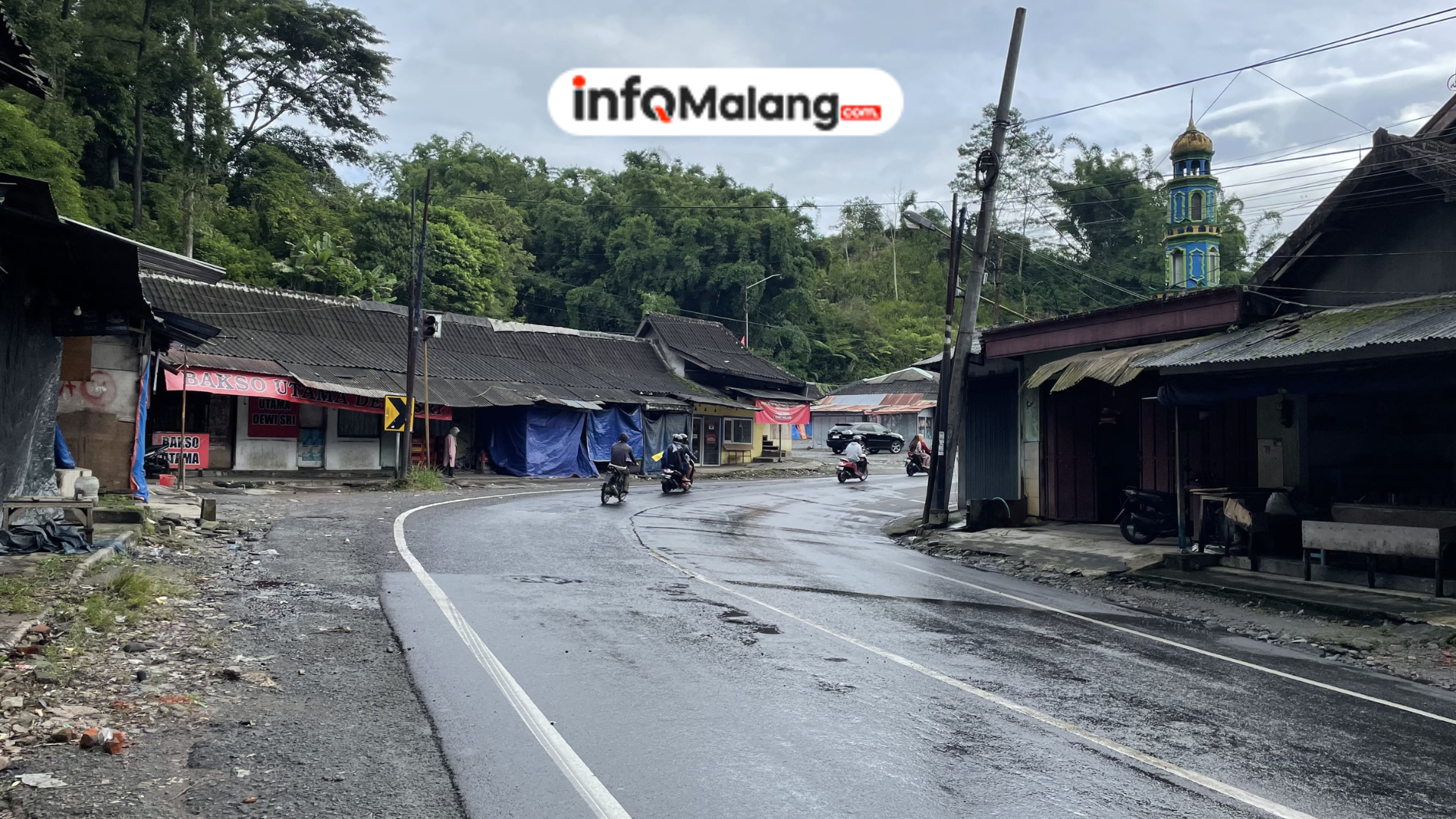 Tikungan di Pujon Kembali Rawan Setelah Hujan, Pengendara Diminta Hati-hati