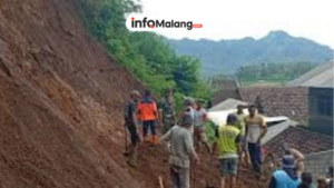 Malang Hari Ini, Longsor Rusak Dua Dapur Rumah di Kabupaten Malang