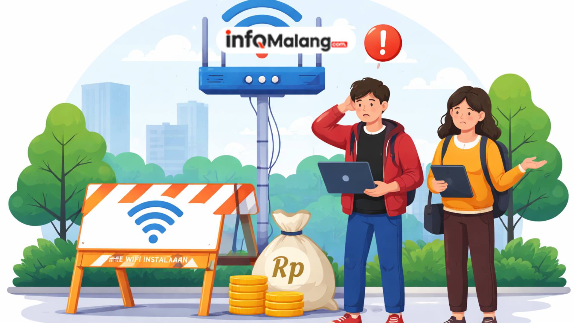 WiFi Gratis di Kota Malang Tertunda Akibat Keterbatasan Anggaran