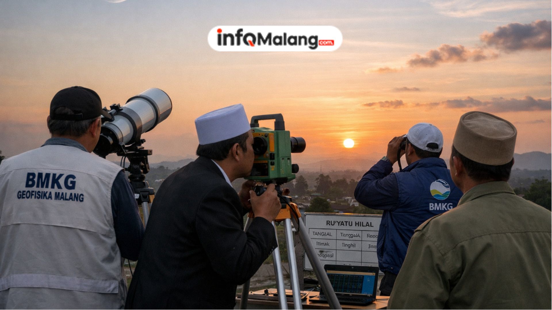 Penentuan 1 Ramadhan 1447 H, BMKG Geofisika Malang Observasi Hilal di Kepanjen