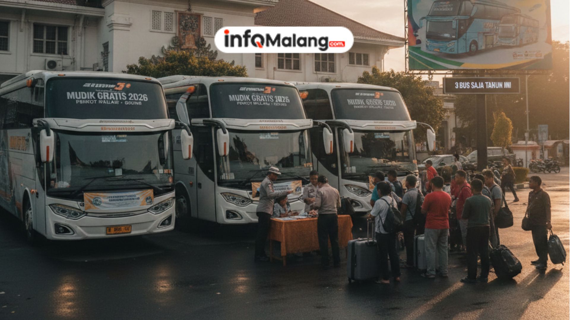 Mudik Gratis 2026 Kota Malang Hanya Sediakan Tiga Bus, Kuota Terbatas