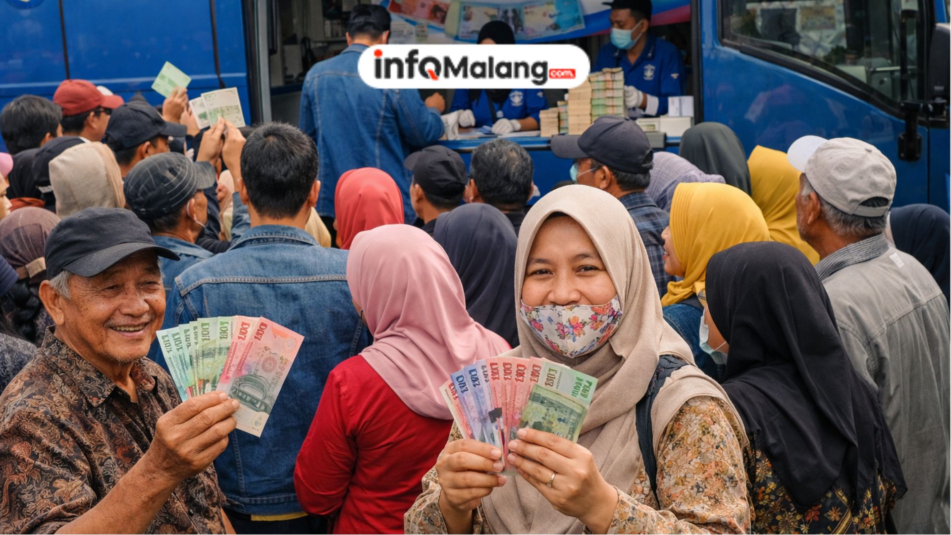 Antusias Tukar Uang Baru, Warga Malang Raya Padati Layanan Kas Keliling BI