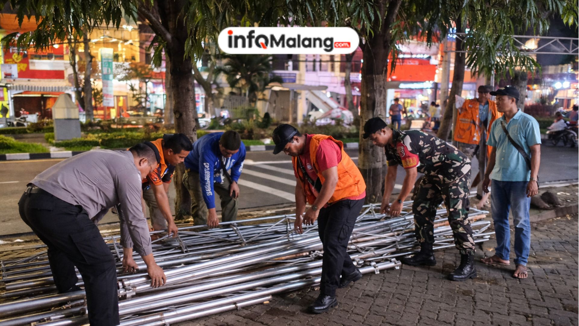 Operasi Ramadhan, Polresta Malang Kota Bongkar 14 Lapak Takjil Ilegal