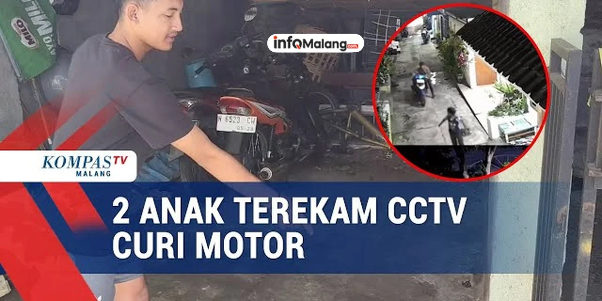 1 Pelaku Curi Motor Sore di Malang, Terekam CCTV