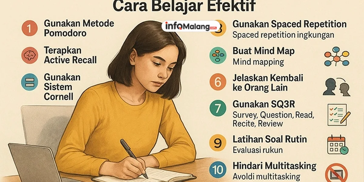 10 Tips Efektif untuk Belajar Lebih Cepat dan Efisien
