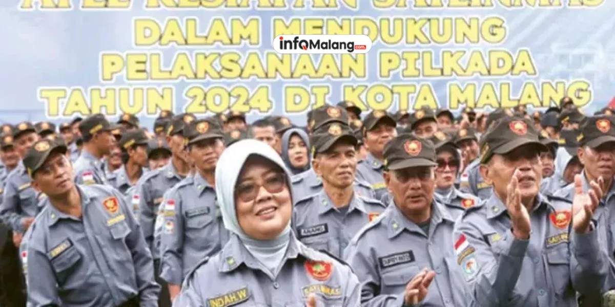 2.364 Satlinmas Dikerahkan untuk Amankan Pilkada Kota Malang 2024