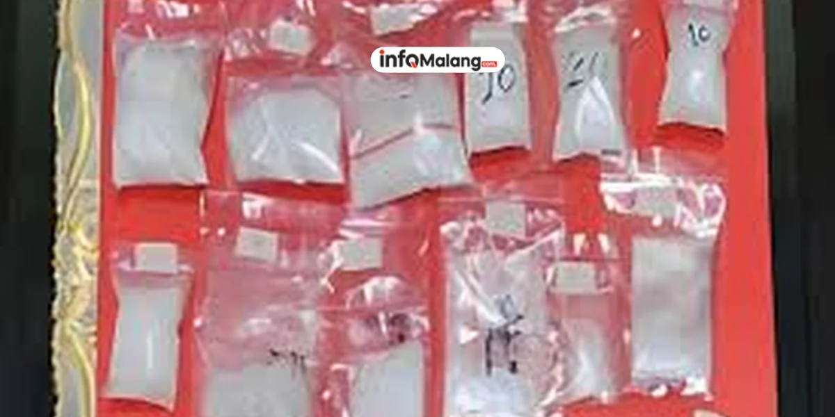 209 Gram Sabu Diamankan Polres Malang, Jaringan Pengedar Terungkap