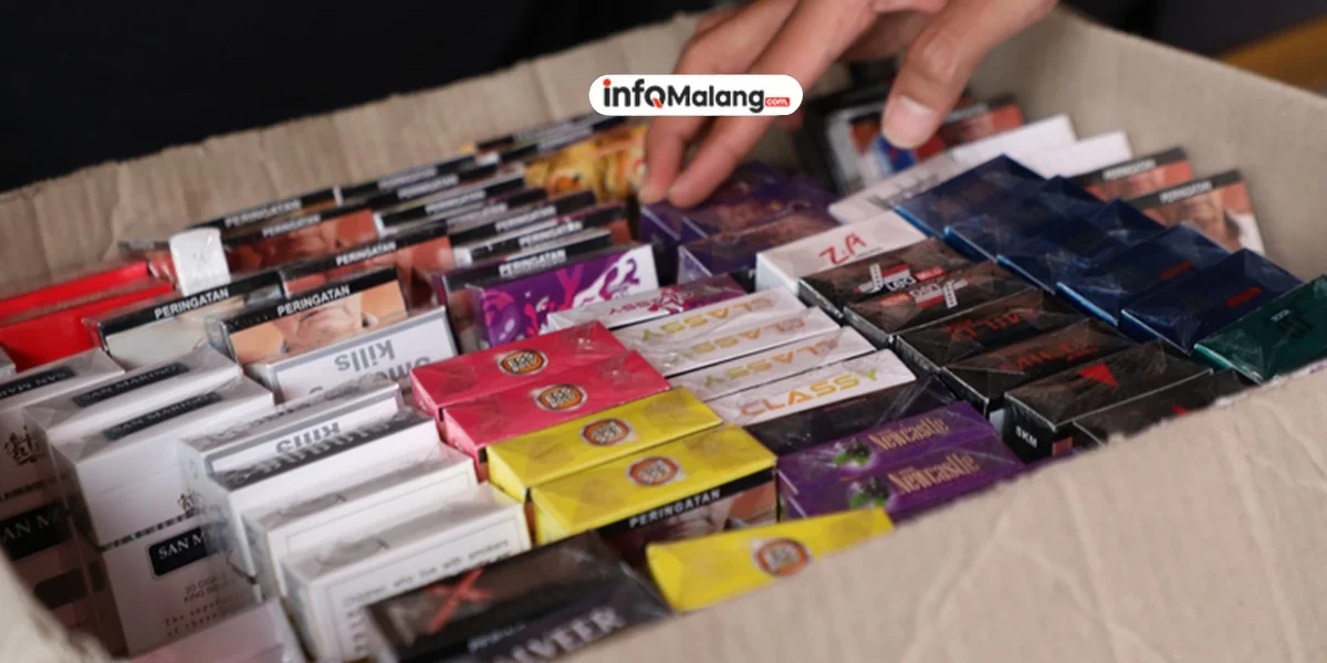 29.140 Batang Rokok Ilegal Disita Tim Gabungan di Kota Malang