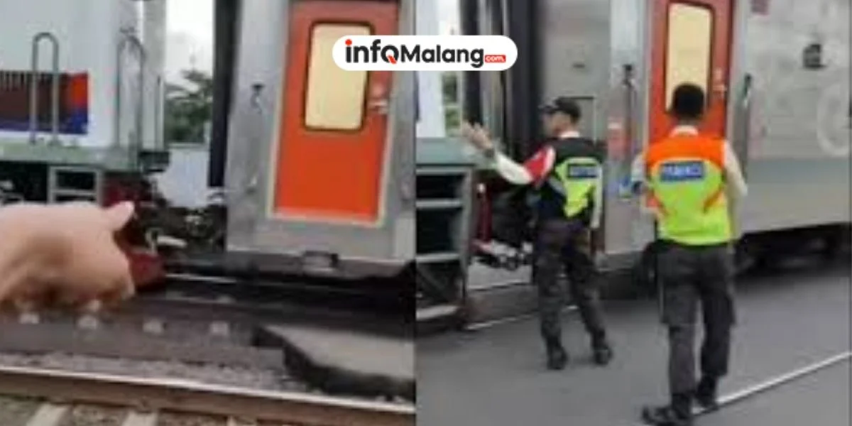 Aksi Heroik Pria Hentikan KA 246 Majapahit Usai Temukan Coupler Lokomotif yang Terlepas