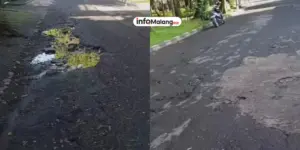 Ancaman Keselamatan, Banyak Jalan Berlubang di Malang
