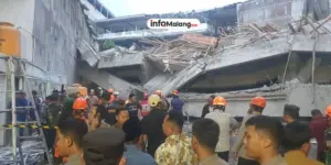 Bangunan Pesantren Roboh di Sidoarjo,1 Santri Tewas dan Puluhan Terluka