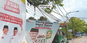 Bawaslu Kota Malang Akan Tindak APK yang Melanggar Aturan Pilkada