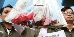 Bawaslu Kota Malang Tindak Tegas 29 Banner Kampanye Hitam