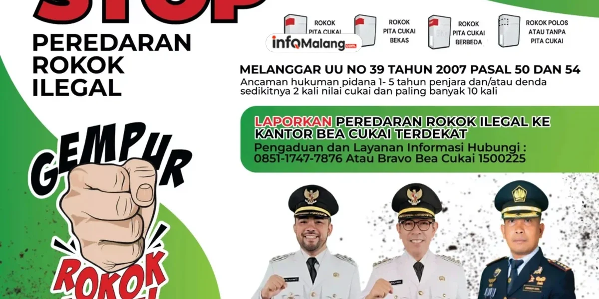 Bea Cukai Malang dan Pemkab Malang Gencar Berantas Rokok Ilegal