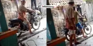 Bukannya Maju, Sepeda Motor Kakek ini Malah Berjalan Mundur Setelah Keluar dari Bengkel