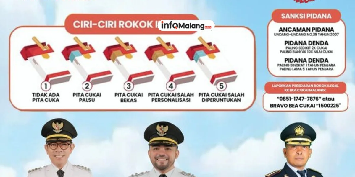 Cegah Rokok Ilegal, Satpol PP Malang Gandeng Karang Taruna dan KIM