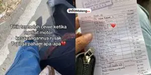 Cewek ini Habiskan Rp1,1 Juta untuk Servis Motor di Jember