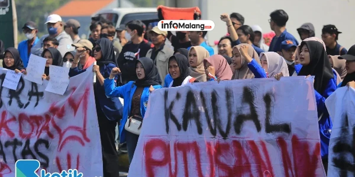 DPRD Kota Malang Bersama Mahasiswa Kawal Pembatalan RUU Pilkada