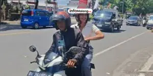 Dahlia Poland Naik Ojol Usai Sidang Cerai Perdana di Bali