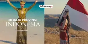 Dara Sarasvati Rayakan HUT RI ke-80 Tahun dengan Pakai Baju Adat dari 38 Provinsi