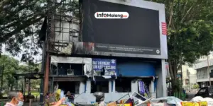 Demo di Malang Berujung Kerusakan Belasan Pos Polisi