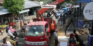 Drainase Pasar Madyopuro Tak Berfungsi Meski Baru Dibangun