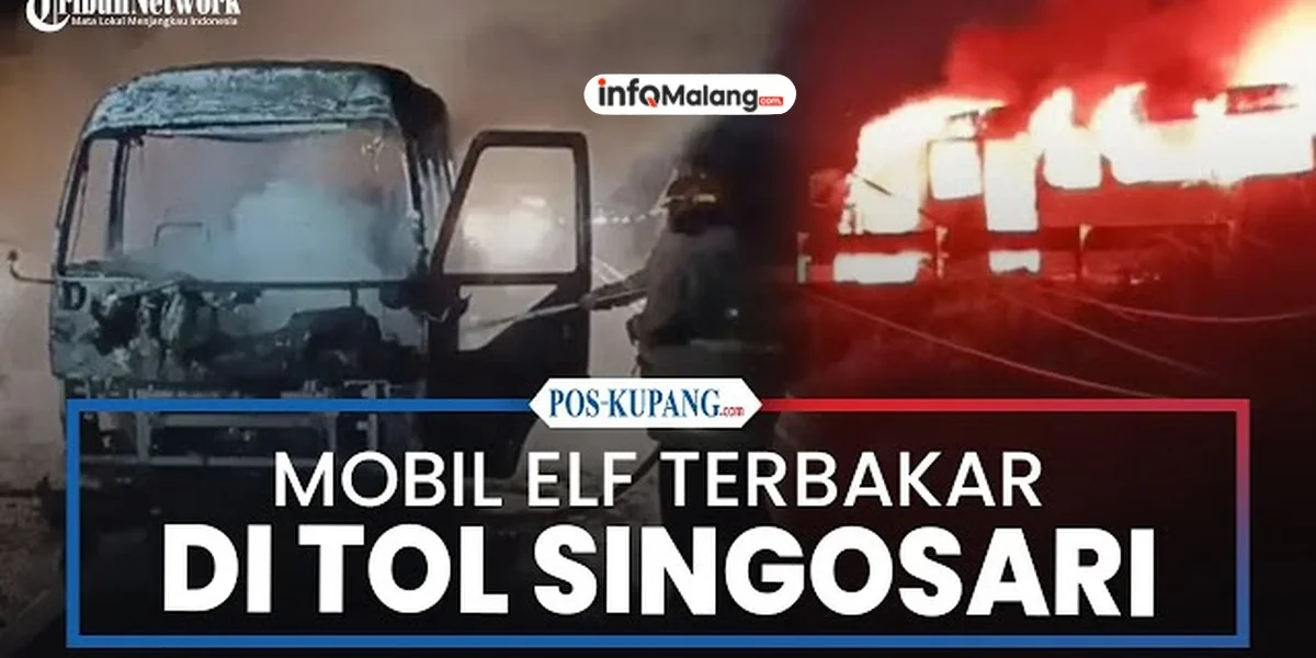 Elf Terbakar di Tol Singosari, Ini Penyebabnya