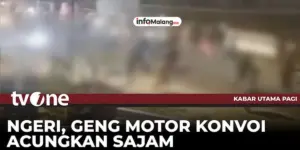 Gangster Bermotor Berulah di Pasar Lawang, Pedagang dan Warga Melawan