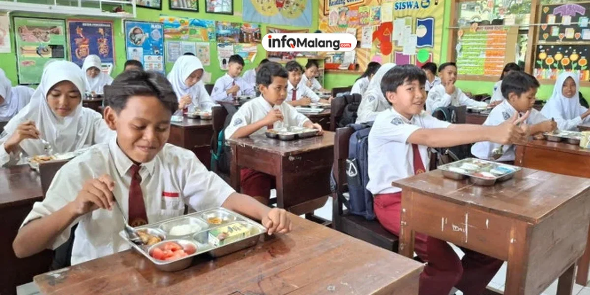 Hari Pertama Program MBG, Ribuan Porsi Makanan Bergizi Dibagikan di Kabupaten Malang