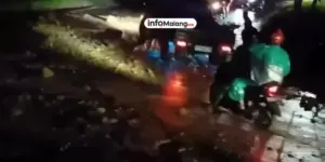 Hujan Deras Malam Tahun Baru Picu Longsor dan Rumah Roboh di Malang