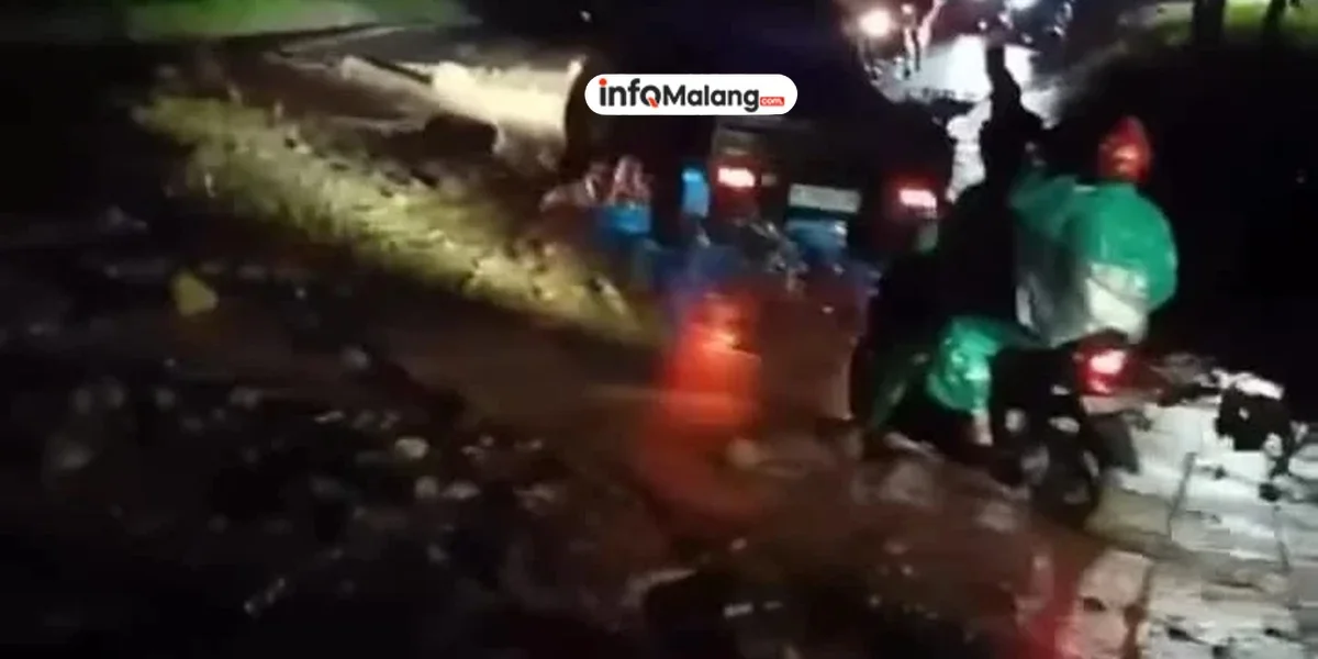 Hujan Deras Malam Tahun Baru Picu Longsor dan Rumah Roboh di Malang