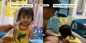 Imannya Setipis Tisu, Bocil Ini Tetap Minum Es Meski Sudah Dilarang