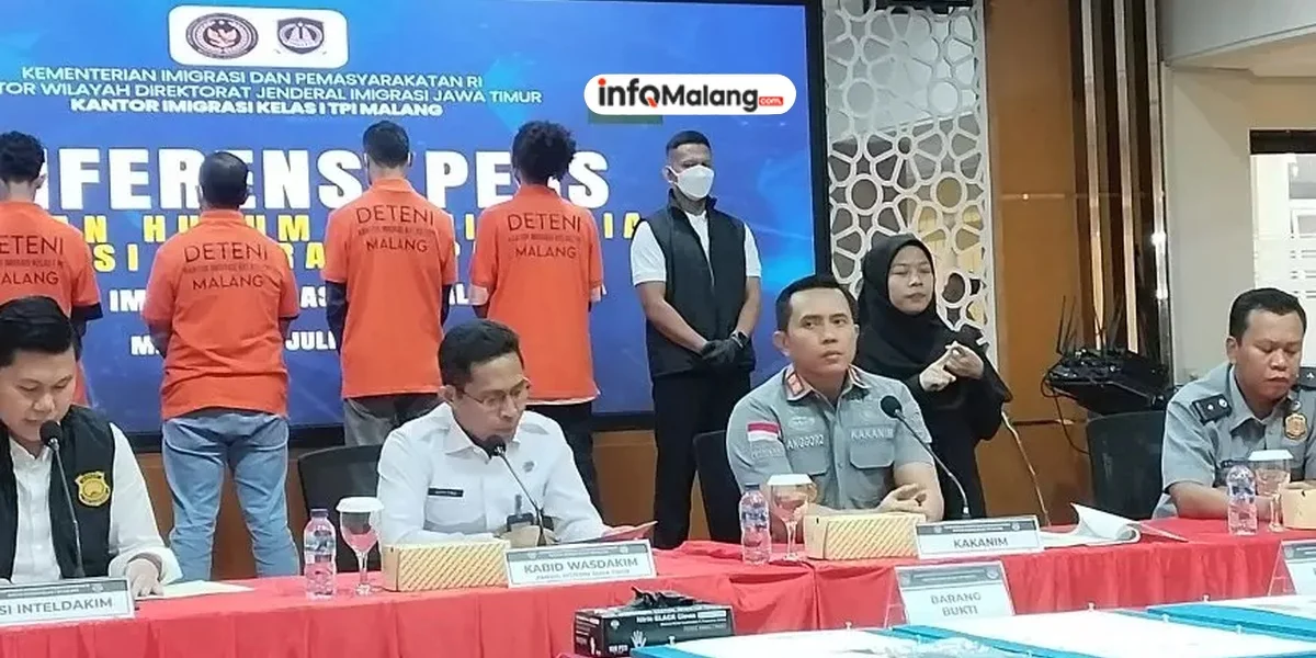 Imigrasi Malang Amankan Tujuh WNA dalam Operasi WiraWaspada, Diduga Gunakan Perusahaan Fiktif untuk Izin Tinggal