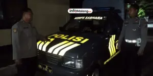 Jaga Kamtibmas, Polsek Kepanjen Lakukan Patroli Pagi di Pengadilan Agama Malang