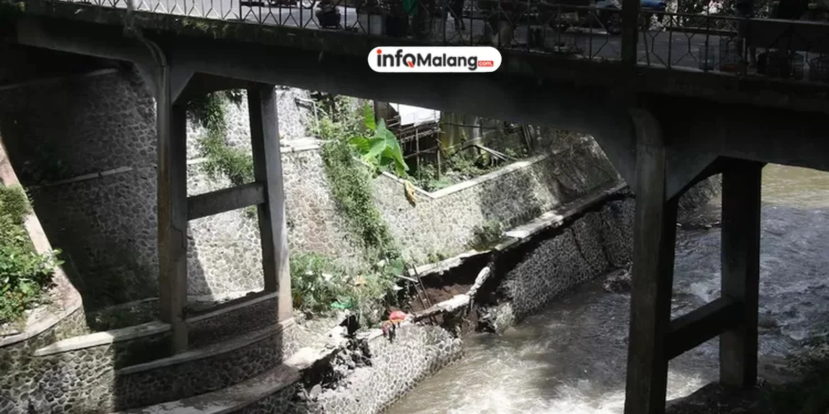Jembatan Splendid Malang Kembali Retak dan Ambles, Pemkot Segera Perbaiki