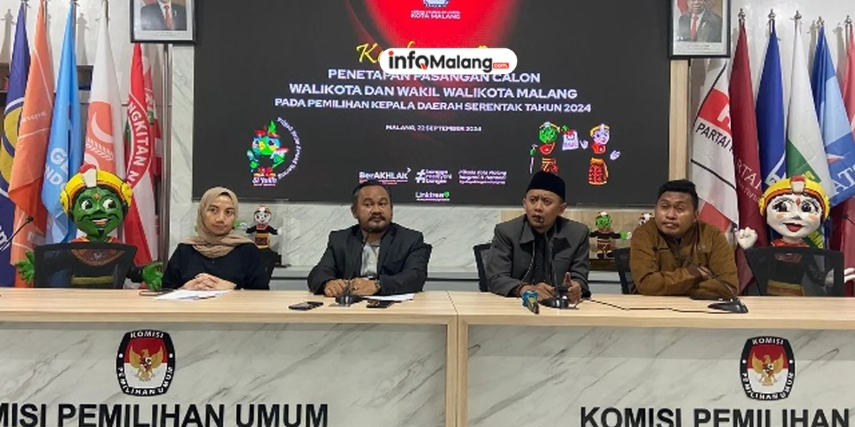 KPU Kota Malang Tetapkan Tiga Paslon Resmi untuk Pilwali 2024